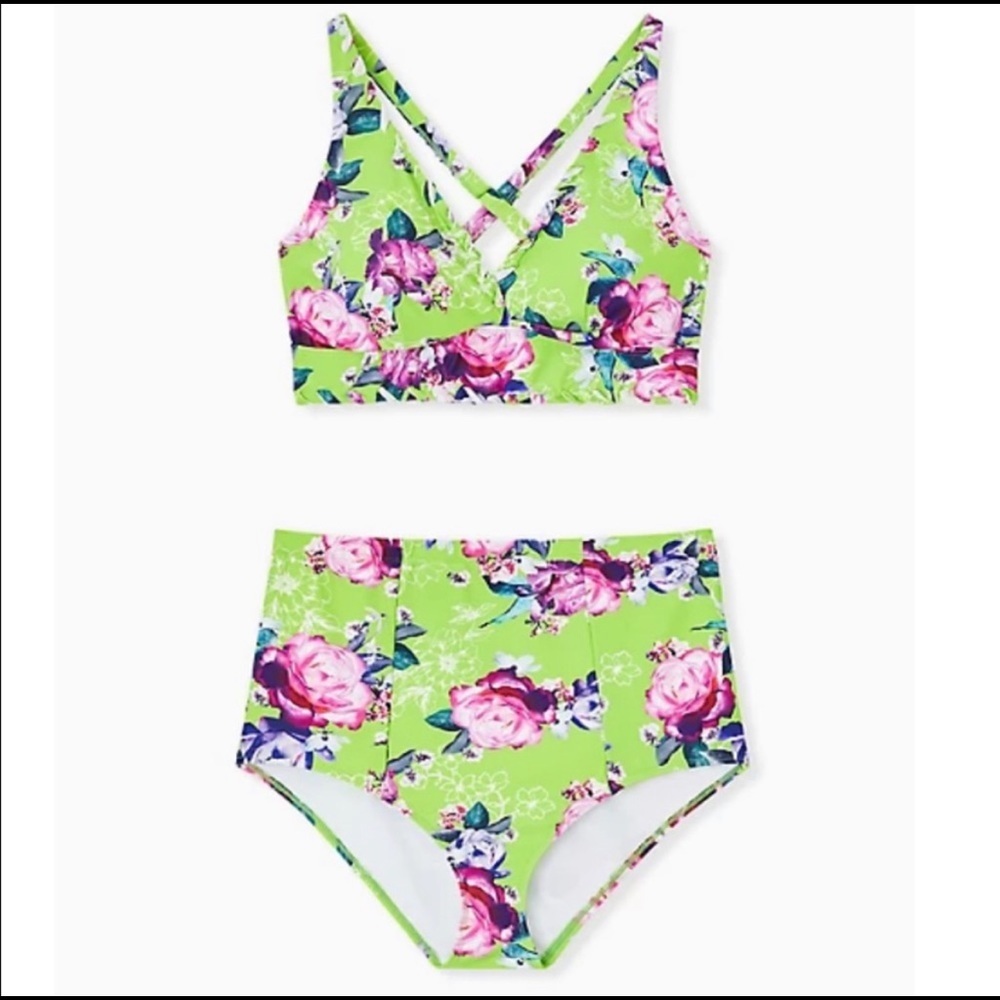 NWOT Torrid‎ sz 5 Floral Swim Bathing Suit Bottoms 5X